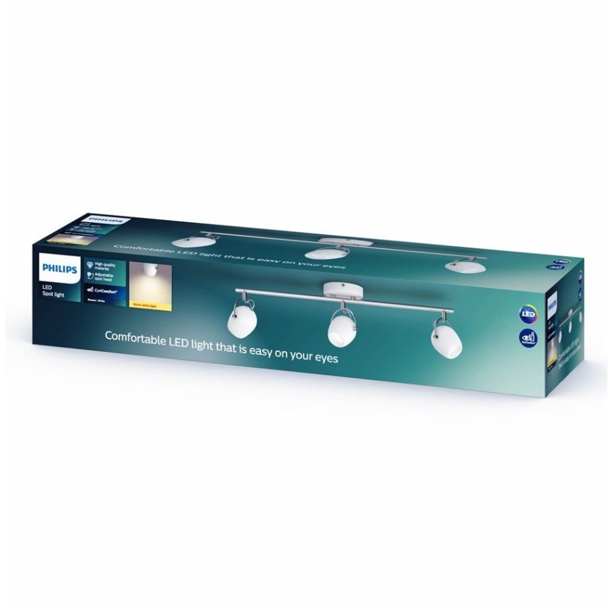 Philips 50613/31/P0 - LED Bodové svítidlo RIVANO 3xLED/4,3W/230V