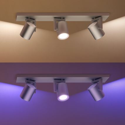 Philips 50623/48/P7 - LED RGB Bodové svítidlo HUE ARGENA 3xGU10/5,7W/230V