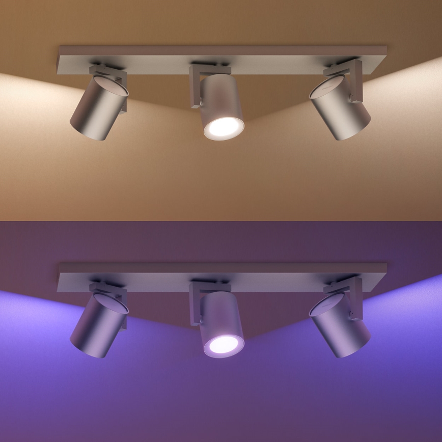 Philips 50623/48/P7 - LED RGB Bodové svítidlo HUE ARGENA 3xGU10/5,7W/230V