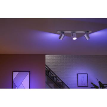 Philips - LED RGBW Stmívatelné bodové svítidlo Hue ARGENA 3xGU10/5,7W/230V