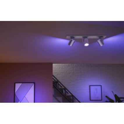 Philips - LED RGBW Stmívatelné bodové svítidlo Hue ARGENA 3xGU10/5,7W/230V