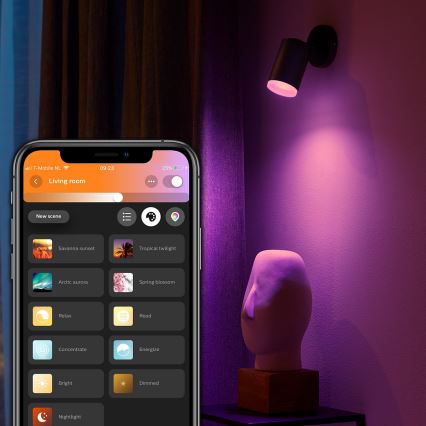Philips 50631/30/P7 - LED RGB Bodové svítidlo HUE FUGATO 1xGU10/5,7W/230V