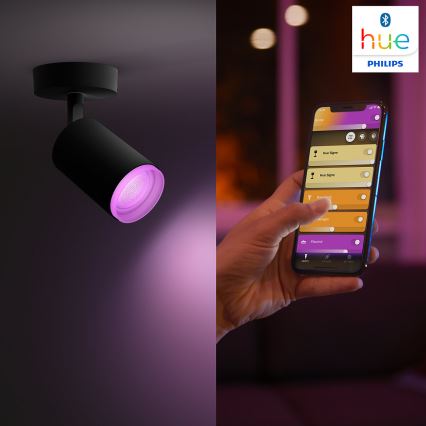 Philips 50631/30/P7 - LED RGB Bodové svítidlo HUE FUGATO 1xGU10/5,7W/230V