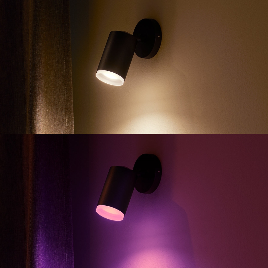 Philips 50631/30/P7 - LED RGB Bodové svítidlo HUE FUGATO 1xGU10/5,7W/230V
