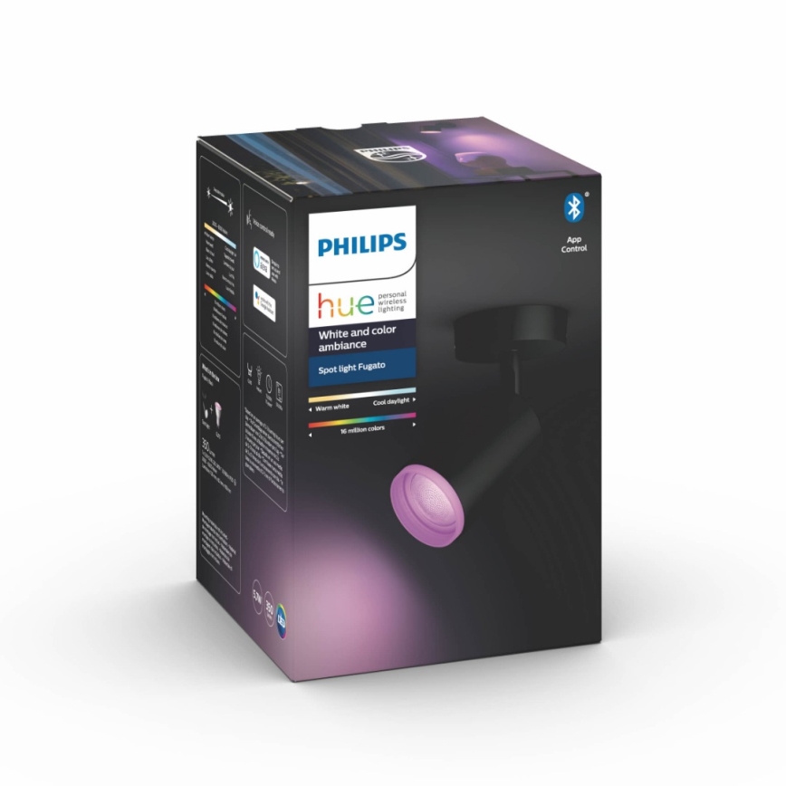Philips 50631/30/P7 - LED RGB Bodové svítidlo HUE FUGATO 1xGU10/5,7W/230V