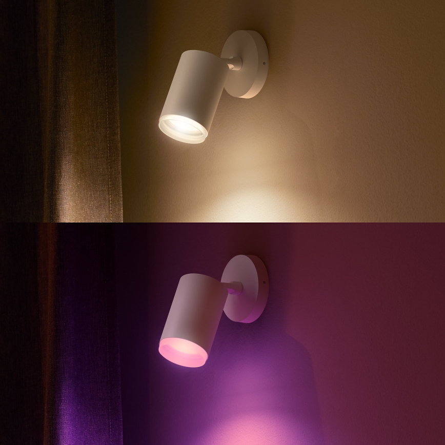 Philips 50631/31/P7 - LED RGB Bodové svítidlo HUE FUGATO 1xGU10/5,7W/230V