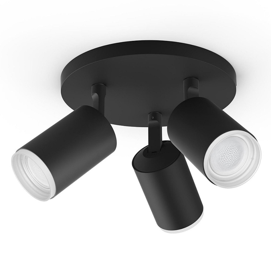 Philips 50633/30/P7 - LED RGB Bodové svítidlo HUE FUGATO 3xGU10/5,7W/230V