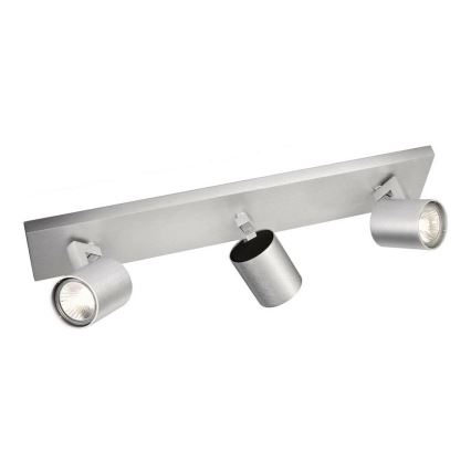 Philips - LED Bodové svítidlo matný chrom 3xGU10/20W/230V