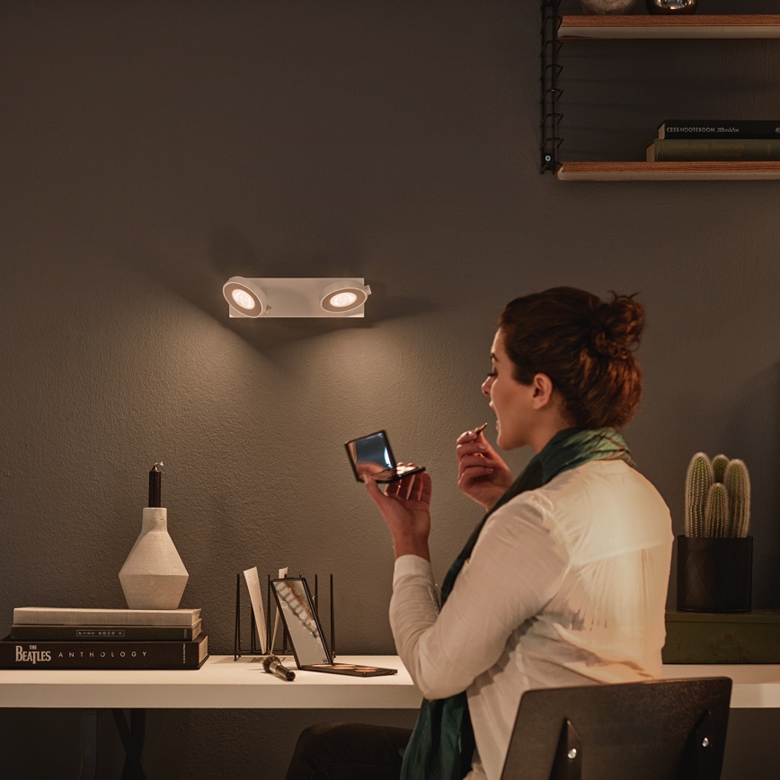Philips 53172/31/P0 - Stmívatelné bodové svítidlo MYLIVING CLOCKWORK 2xLED/4,5W/230V