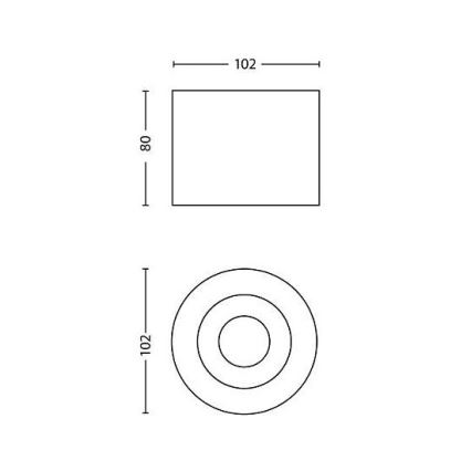 Philips - LED Stmívatelné bodové svítidlo 1xLED/4,5W/230V