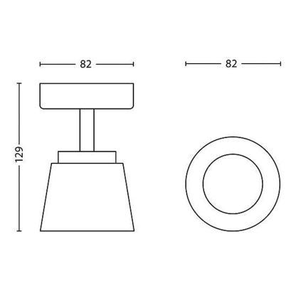 Philips 53340/17/16 - LED bodové svítidlo DENDER 1xLED/4W/230V