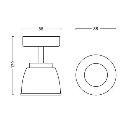 Philips - LED bodové svítidlo 1xLED/4W/230V