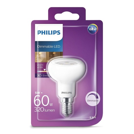 Philips 538638 - LED Stmívatelná žárovka E14/5W/230V 2700K