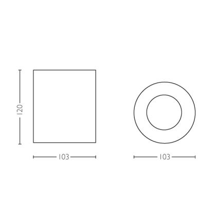 Philips 56330/30/P8 - LED Bodové svítidlo PILLAR HUE 1xGU10/5,5W/230V