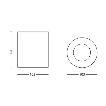 Philips - Bodové svítidlo 1xGU10/20W/230V