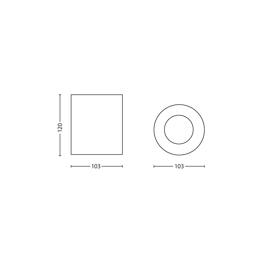 Philips 56330/30/PN - Bodové svítidlo MYLIVING PILLAR 1xGU10/50W/230V