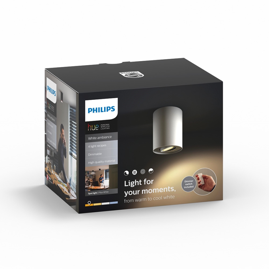 Philips 56330/31/P7 - LED Bodové svítidlo PILLAR HUE 1xGU10/5,5W/230V