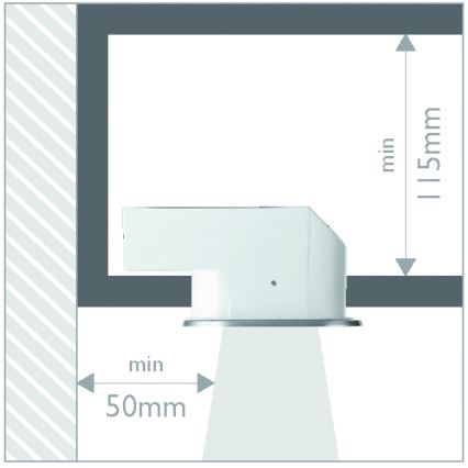 Philips 57955/48/16 - Koupelnové podhledové svítidlo MYLIVING HUDDLE 1xE27/12W