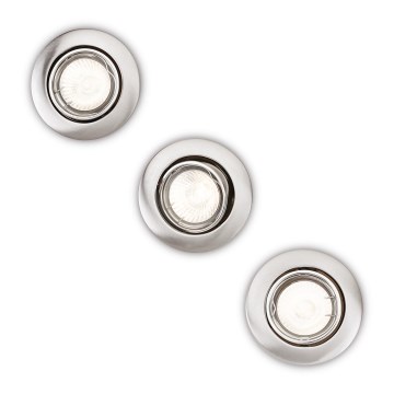 Philips 59243/17/E7 - SADA 3x Podhledové svítidlo 1xGU10/50W/230V