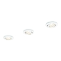 Philips 59243/31/E7 - SADA 3x Podhledové svítidlo ENIF 1xGU10/50W/230V