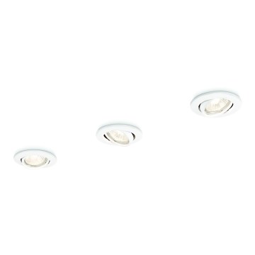 Philips 59243/31/E7 - SADA 3x Podhledové svítidlo ENIF 1xGU10/50W/230V