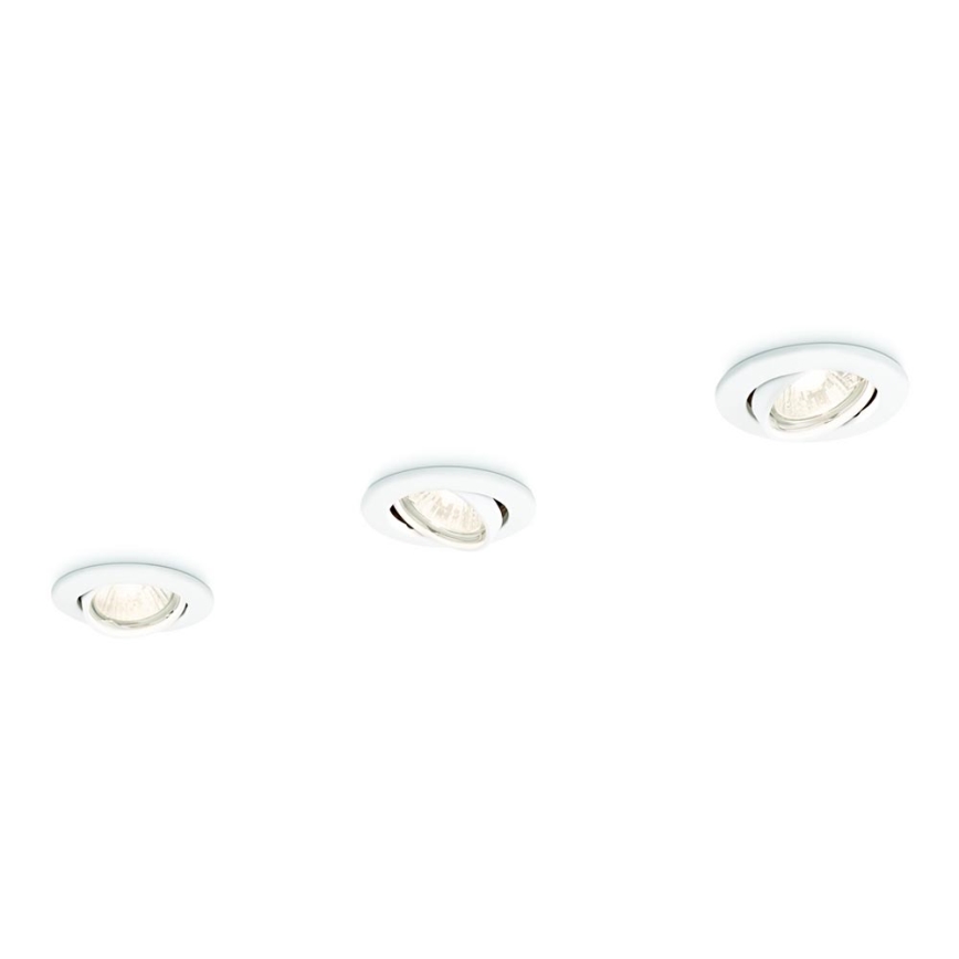 Philips 59243/31/E7 - SADA 3x Podhledové svítidlo ENIF 1xGU10/50W/230V
