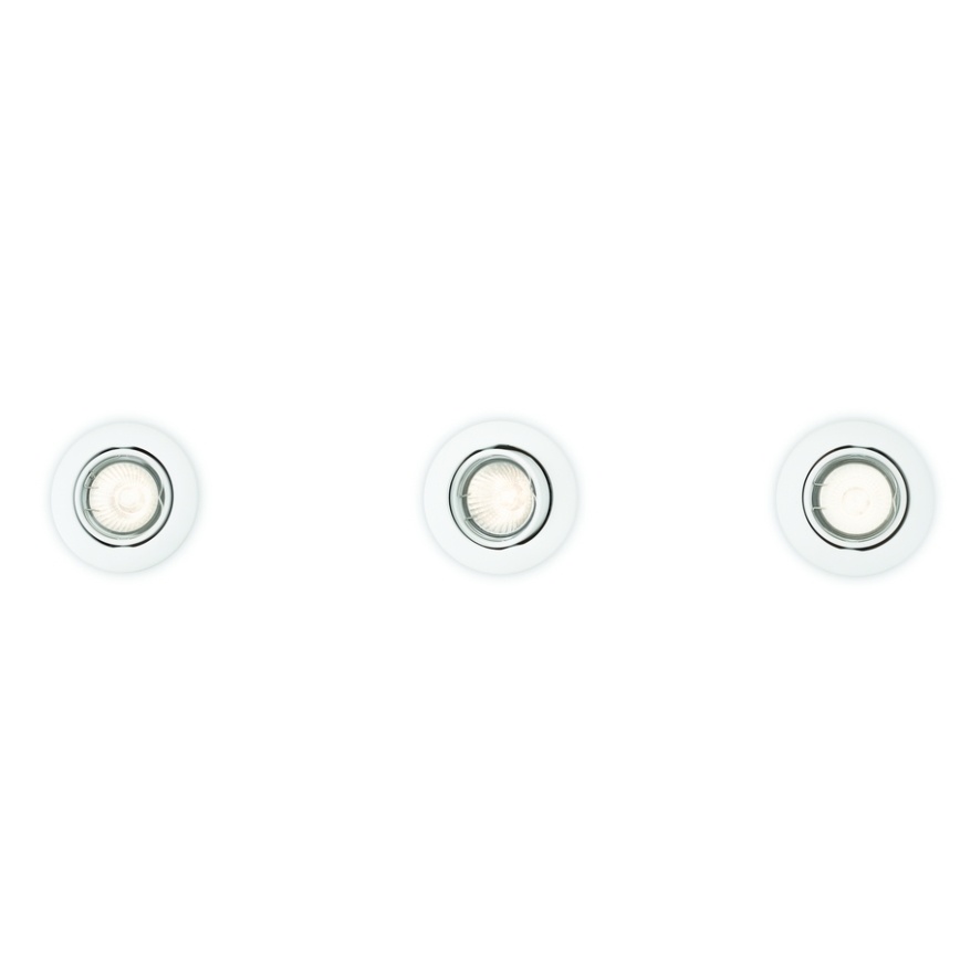 Philips 59243/31/E7 - SADA 3x Podhledové svítidlo ENIF 3xGU10/50W/230V