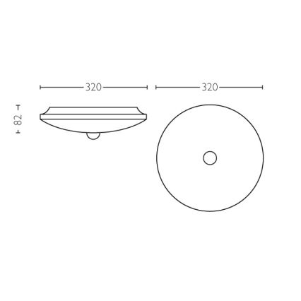 Philips - LED Stropní svítidlo se senzorem 1xLED/16W/230V 2700K