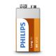 Philips 6F22L1F/10 - Zinkochloridová baterie 6F22 LONGLIFE 9V 150mAh