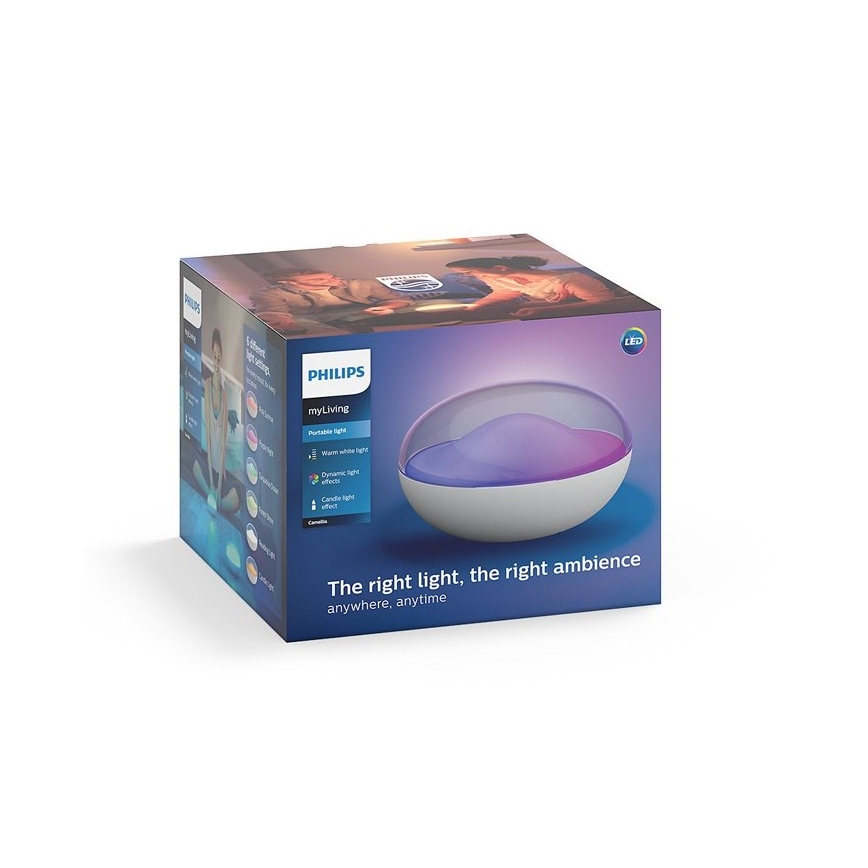 Philips 70104/31/P0 - LED RGB Stmívatelná přenosná lampa CAMELLIA LED/3W/5V