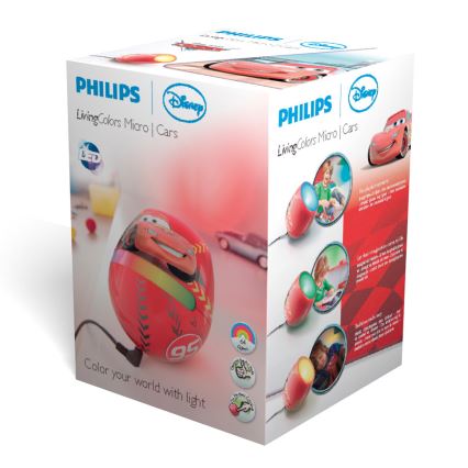 Philips 71704/32/16 - LED lampička LIVINGCOLORS MICRO DISNEY CARS 1xRGB LED/4,7W/230V