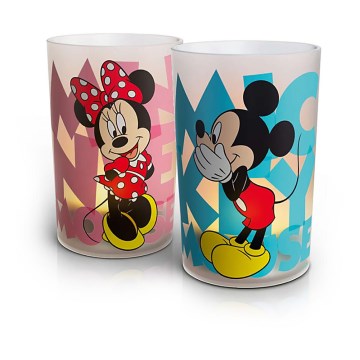 Philips 71712/55/16 - LED stolní lampa CANDLES MICKEY & MINNIE MOUSE (sada 2ks.) 1xLED/0,125W/230V Philips 71712/55/16 - LED stolní lampa CANDLES MICKEY & MINNIE MOUSE (sada 2ks.) 1xLED/0,125W/230V