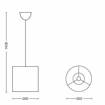 Philips - Dětský lustr 1xE27/23W/230V