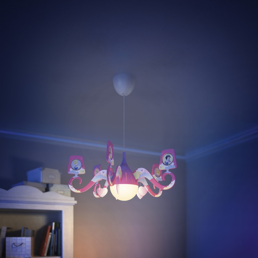 Philips 71757/28/16 - Dětský lustr DISNEY PRINCESS 1xE27/15W/230V