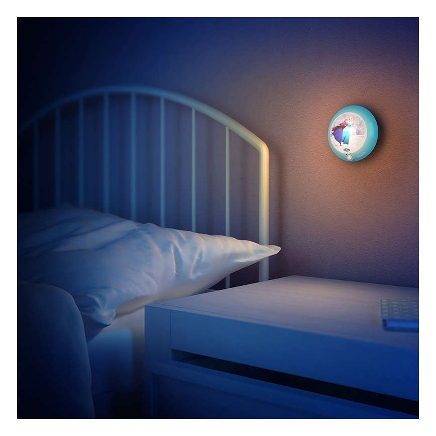 Philips 71765/08/16 - LED Dětské nástěnné svítidlo se senzorem DISNEY FROZEN 1xLED/0,06W/2xAAA