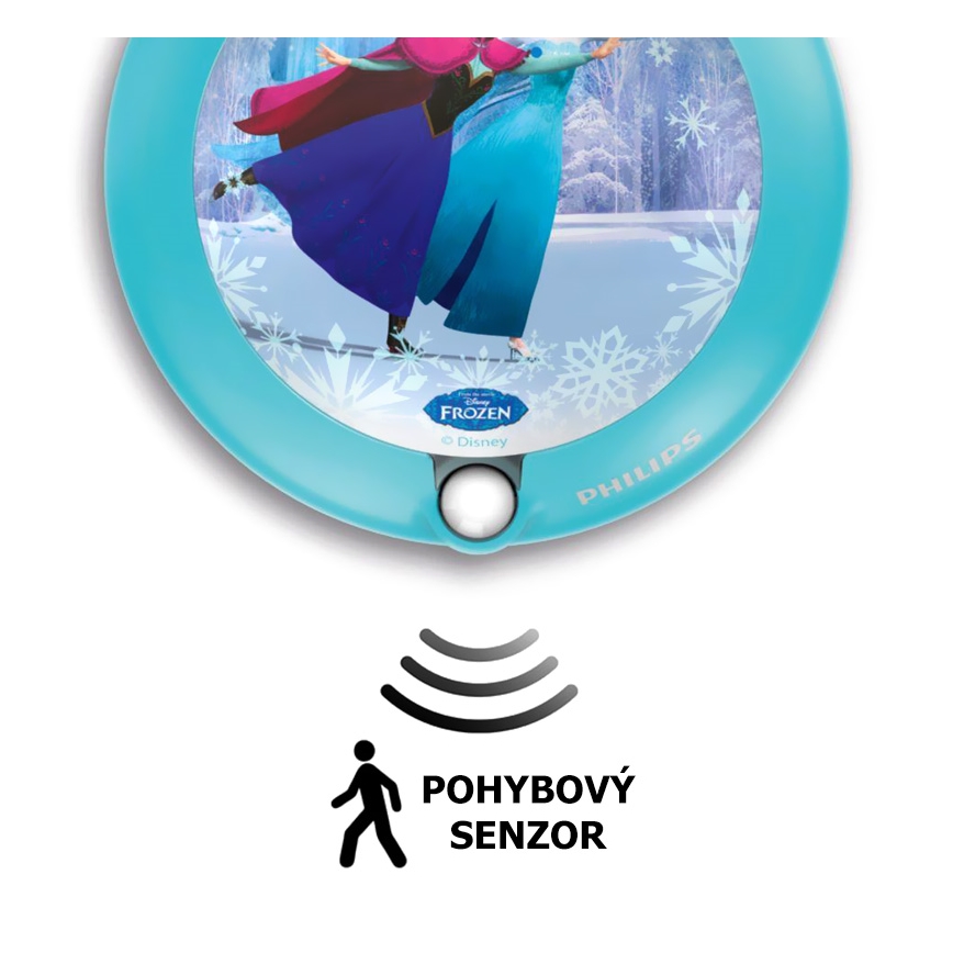 Philips 71765/08/16 - LED Dětské nástěnné svítidlo se senzorem DISNEY FROZEN 1xLED/0,06W/2xAAA