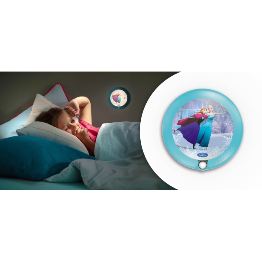 Philips 71765/08/16 - LED Dětské nástěnné svítidlo se senzorem DISNEY FROZEN 1xLED/0,06W/2xAAA