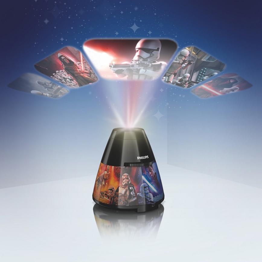 Philips 71769/30/P0 - LED dětský projektor STAR WARS LED/0,1W/3xAA