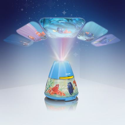 Philips 71769/90/16 - Dětský projektor DISNEY FINDING DORY LED/0,1W/3xAAA