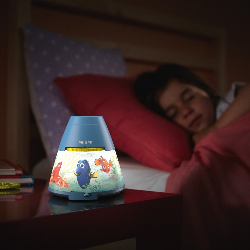 Philips 71769/90/16 - Dětský projektor DISNEY FINDING DORY LED/0,1W/3xAAA
