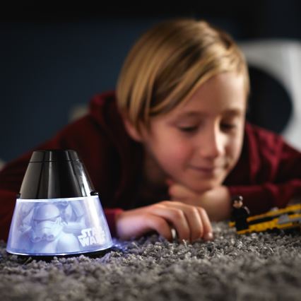 Philips 71769/99/16 - Dětský projektor STAR WARS LED/0,1W/3xAA