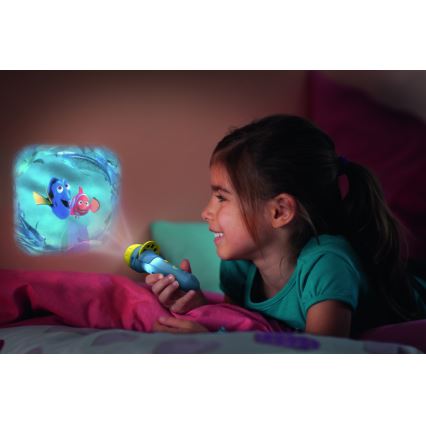 Philips 71788/90/16 - LED Dětská baterka a projektor DISNEY DORY LED/3xLR44