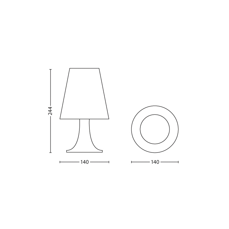Philips 71795/99/16 - Dětská stolní lampa STAR WARS LED/2,3W/230V