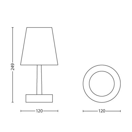 Philips 71796/30/16 - Dětská stolní lampa STAR WARS STORMTROOPER LED/3xAA
