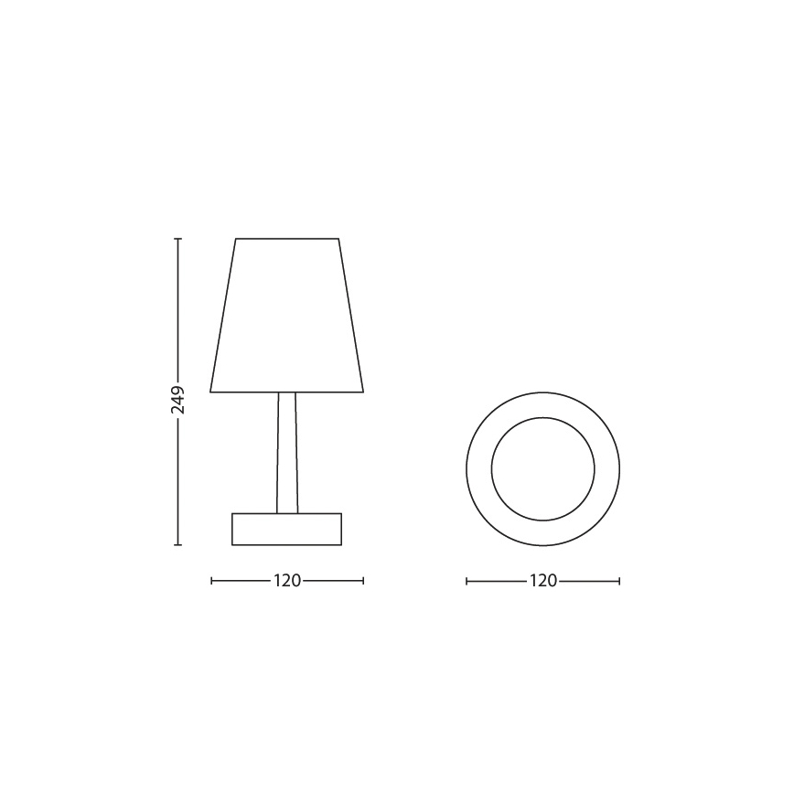 Philips 71796/30/16 - Dětská stolní lampa STAR WARS STORMTROOPER LED/3xAA