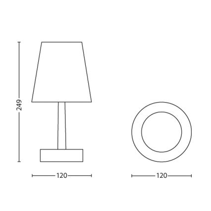 Philips 71889/30/16 - Dětská stolní lampa STAR WARS DARTH VADER LED/3xAA