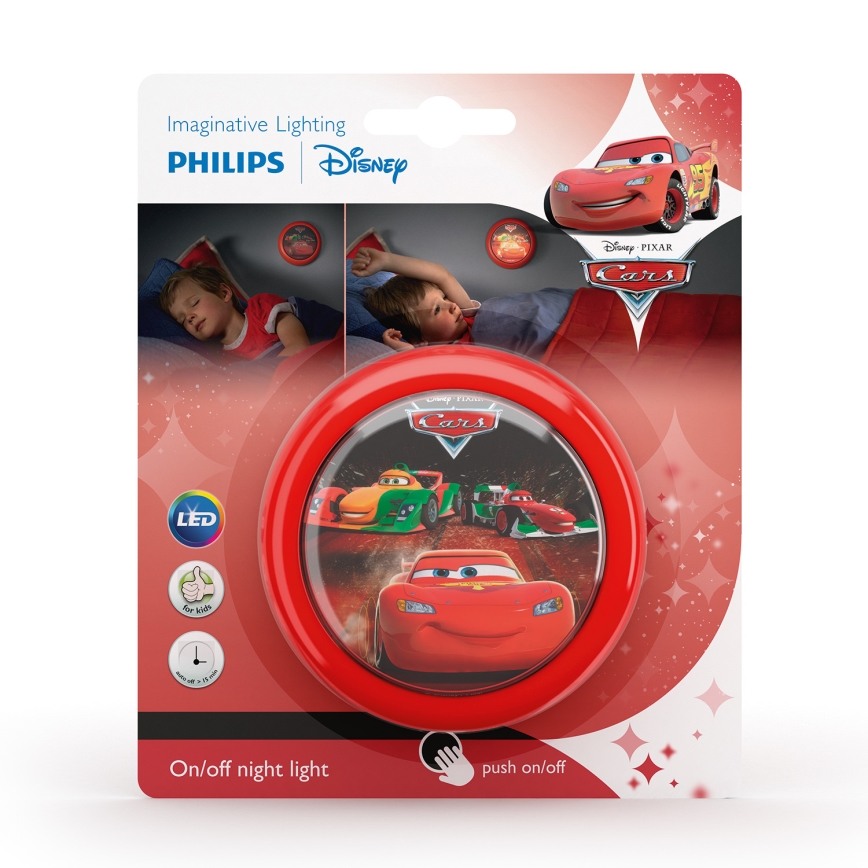Philips 71924/32/16 - Dětské dotykové světlo DISNEY CARS LED/0,3W/2xAAA