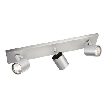 Philips - Bodové svítidlo matný chrom 3xGU10/20W/230V