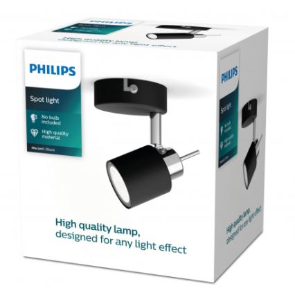 Philips - Bodové svítidlo 1xGU10/35W/230V černá