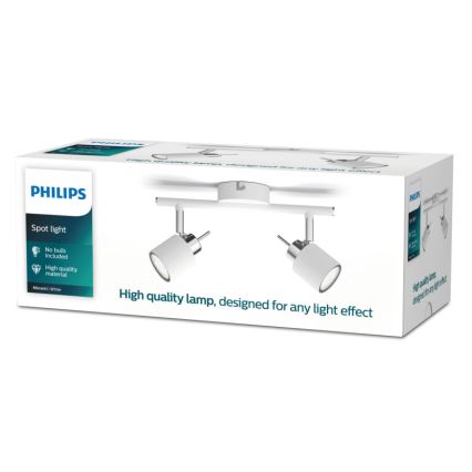 Philips - Bodové svítidlo 2xGU10/35W/230V bílá